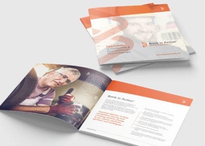 Square brochure for occupational physiotherapy