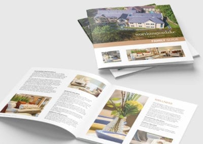 Square brochure for care home